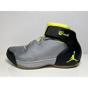 NIKE Air Jordan Melo 1.5 Men's Size 10 Wolf Gray Volt 631310-013 Carmelo Anthony